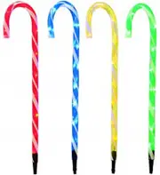 4 PCS 40 LED Multi-colored Solar Candy Canes Christmas Garden Lights