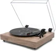 Vintage 3-Speed Record Player w/ Bluetooth and Built-In Speakers