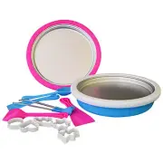 Non-electronic Instant Ice Cream Maker Ice Roll Pan Machine Frozen Yogurt