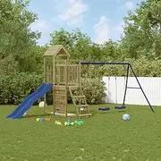 Outdoor Playset Impregnated Wood Pine,Swing Sets & Playsets 49.85KG-3155896