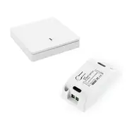 Wireless Smart Light Switch RF 433MHz Lighting Control Intelligent Switch AC 90-250V 10A Module( 1 W and 1 C) White