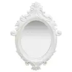 NNEVL Wall Mirror Castle Style 56x76 cm White