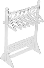 FUNOMOCYA 1 Set Acrylic Jewelry Display Rack Earring Holder Organizer for Earrings Necklaces Accessories Transparent Design Compact Easy to Clean for Dressing Tables Vanities