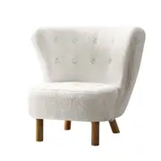 Felix Sherpa Accent Armchair - White