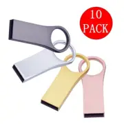 Lot 10pcs Set 128MB-16GB Metal USB Flash Drive Custom Logo Print Promotion Gift