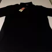 Red Kap Men's Performance Knit Pocketless Core Polo - Short Sleeve - Black SizeL