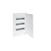 Hager VF312PT Golf VF Series Loadcentre, Switchboard Enclosure, Flush Mount, 36 Pole, 3 Rows of 12 Module, With White Door