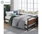 Zinus Ironline Single Daybed and Trundle Bed Frame Set