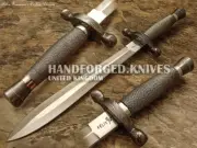 FELIX FRANCISCO CUSTOM HAND MADE DAGGER KNIFEWIRE WRAPPED HANDLE