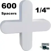 600 count SuperiorBilt 1/4" WALL FLOOR TILE SPACERS Cross