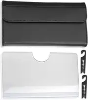 Daseeme Visor Holder for Car Tissue Holder Box Case with PU Sun Visor Napkin Holder Car Visor Face Case