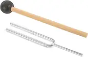 MINAOLULUS Multifunctional Guitar Tuning Fork Kit Mallet Precision Metal Tuning Forks for Musical Instruments Home Use