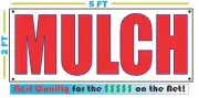 MULCH Banner Sign landscape pine bark tree bush Best Quality the Net for the $$$