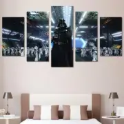 Star Wars Movie Darth Vader Framed 5 Piece Canvas Wall Art Painting Poster Pictu