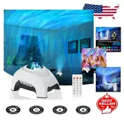 3-in-1 Star Projector with Bluetooth Speaker & White Noise - Modern Night Light