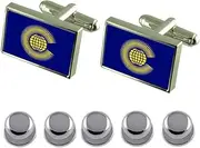[Select Gifts] Shirt Dress Studs Commonwealth Flag Cufflinks