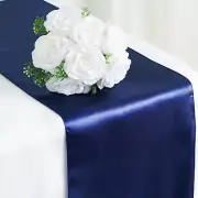 Navy Blue SATIN 12x108" Table RUNNER Wedding Party Catering Dinner Decorations