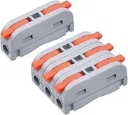 XALXMAW 36 Pcs Lever Wire Connector, 1 Conductor Compact Wire Connectors Splicing Terminal Block for Circuit Inline 24-12 AWG