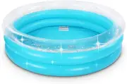 Bling Kiddie Pool, 60 Inches Glitter Inflatable Kids Swimming Pool, Ball Pit,...