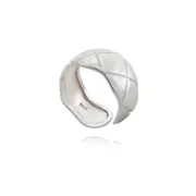 Culturesse Finn Artisan Adjustable 2cm Open Ring Womens Fashion Sterling Silver