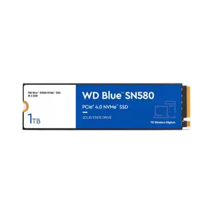 WD 藍標 SN580 500GB 1TB M.2 PCIe 4.0 NVMe SSD