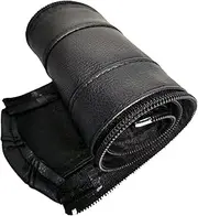 Stroller Handle Cover Black Leather Baby Pram Handle Cover Non-Slip and Stain Resistant Pushchair Handle Grips with Zipper for Pram Armrest Protector Pram Handle Cover Pram Accessories Pushchair Hand