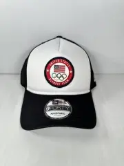 New Era Navy Team USA Color Block A-Frame Trucker 9FORTY Adjustable Hat Cap NEW