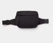 Known Supply Waist Pack Fanny Belt Bag Organic Cotton Canvas Black with LOGO