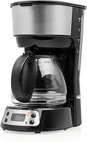 Tristar CM-1284 Coffee Maker 4-6 Cup Keeping Warm Function Automatic Shut-Off Drip Free System Removable Water Filter BPA Free Dishwasher Safe Parts