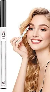 Brow Pencil - Waterproof Eye Brow Kit Natural | 4 Heads Eye Brow Makeup Tool | Eye Brow Contouring Pen | Brow Tint | Eyebrow | Eyebrow Pencil for Grooming & Shaping Brows