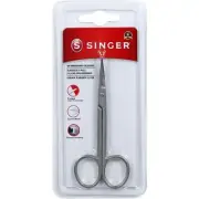 SINGER 4" In Embroidery Scissors w/ Curved Tip for Sewing - Titanium Coated