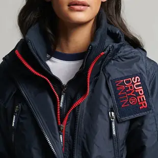 【Superdry】女裝 長袖 防風外套 MOUNTAIN WINDCHEATER(藍)