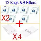 12 Vacuum Cleaner Bags Fit Miele Complete C2 PowerLine Tech Blue 10797740