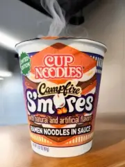 10 - Nissin Cup Noodles Campfire Smores Flavored Ramen- 10 Pack Limited Edition