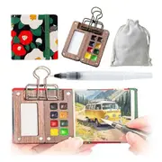 Travel Paint Palette, Mini Watercolor Paint Set, Portable Paint Palette for Travel, Watercolor Paint Palette As Shown
