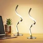 Yarra-Decor Modern Spiral Bedside Lamp - 3 Colors Touch Control LED Table Lamp,