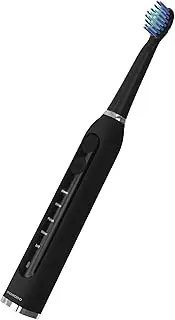 Green Lion Porodo Lifestyle Electric Toothbrush, 500mAh Battery Capacity, 5 Cleaning Modes, Type-C Charging Interface, 2 Replacement Brushes, Advanced Cleaning (Black, Electric Toothbrush)