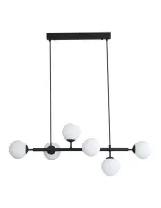 [Oriel Lighting] Eva Opal Glass Pendant Light in Black
