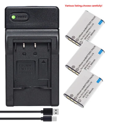 EN-EL11 Battery / charger for Nikon Coolpix S550 Coolpix S560 S550 Optio L50 M50