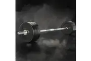 Everfit 68kg Barbell Set Weight Plates Bar Lifting Bench 168cm
