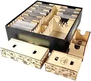 The Broken Token Game Organizer - Arkham Horror: The Card Game Revised Core Set Compatible Organizer, Wooden Storage Box for Tabletop Games