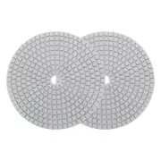 2pcs 7-Inch 2000 Grits Diamond Polishing Pad Wet/Dry for Stone Concrete