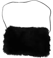 [Outanaya] Warm Hand Muff Hanging Design Portable Artificial Fur Warmer Pouch for Outdoor Use