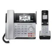 Connect To Cell Tl86103 Two-Line Corded/cordless Phone, Corded Base Station And