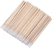 1200pcs Nails Wood Cotton Swab Cleaning 7cm Microbrush Eyelash Sticks Buds Tip Ear Toothpick Makeup Eyebrow Sticks Glue Removing Tattoo Makeup Cosmetics (1200PCS)