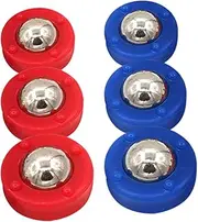 Generic 6pcs Table Accessories Play Table Game Table Tabletop Shuffleboard Table Shuffleboard Accessories Shuffleboard Sliding Balls Shuffleboard Pucks Roller Mini Office Supply Plastic