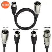 MIDI to XLR Adapter Cable 5 Pins DIN Male to XLR 3 Pins Music Instruments Audio