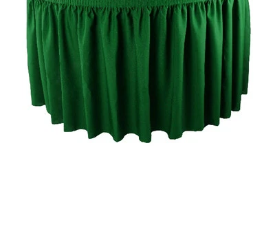 17' WHITE PREMIUM FLAME RETARDANT TABLE SKIRTS - FIRE RESISTANT TABLE SKIRTING