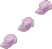 [SHERCHPRY] 3pcs Girl's Baseball Hat Boys and Girls Sunshade Visor Hat Toddler Baseball Cap Outdoor Playwear