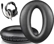 SOULWIT Professional Replacement Earpads Cushions for Lightspeed Zulu, Zulu2, Zulu3, Zulu PFX, Sierra Aviation Headset, Ear Pads with Softer Protein Leather, Noise Isolation Foam - Black